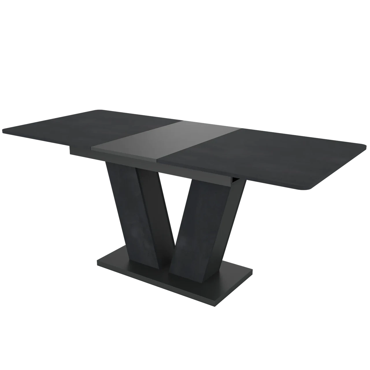 Стіл розсувний Neman ДЕН , колір вугільний камінь / антрацит