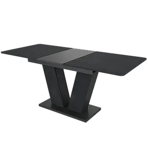 Стіл розсувний Neman ДЕН , колір вугільний камінь / антрацит, фото 1