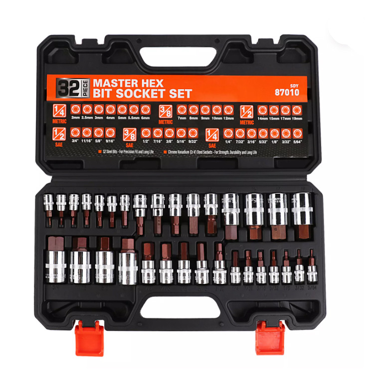 Набір торцевих головок з бітами 32шт sdy-87010, фото 1