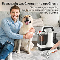 Компактний миючий пилосос. Плямовивідник для килимів, текстилю, меблів та автомобіля, фото 7