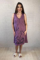 Нічний одяг для сну для вагітних і мам, що годують, батал кулір бургунді 44-60р.