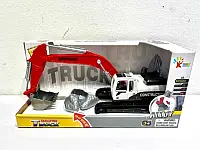 Іграшка. Спецтехніка. Гусеничний екскаватор з ковшем, що рухається, і камінням. Товари для хлопчиків