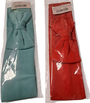 Пов'язка з бантиком для дівчинки на обхват голови 40см.