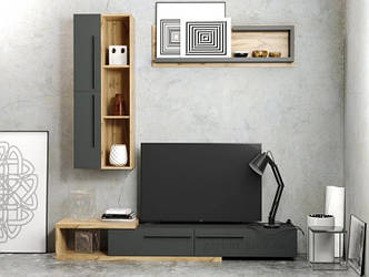 Вітальня Кальвадос дуб тахо/антрацит ВМК Україна