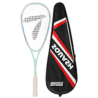 Композитна ракетка для сквошу Teloon Tour 181 середнього рівня 685 мм / 27 in з чохлом для зберігання. Блакитний