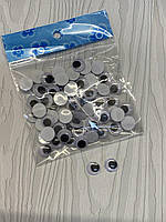 Очі для іграшок 12мм. самоклеючі. Набір 15 пар