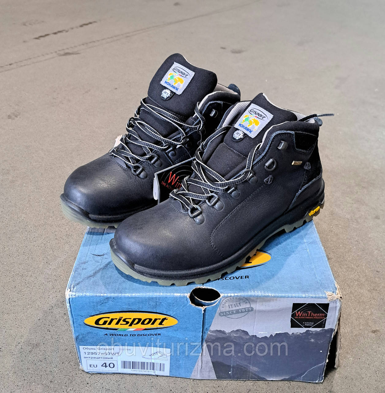Оригінальні шкіряні утеплені Черевики Grisport 12957o47WT 40 розмір