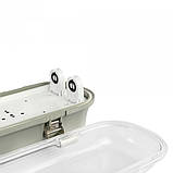 LED світильник IP65 лінійний під лампу 2хТ8 VIDEX 0,6М 220V, фото 5