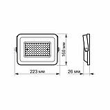 Світлодіодний прожектор 50 Вт 5000К 220В VIDEX (VL-F2е-505В), фото 5
