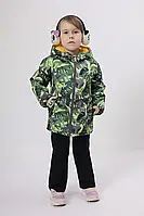Куртка на дівчинку демісезонна дитяча двостороння, куртка на весну