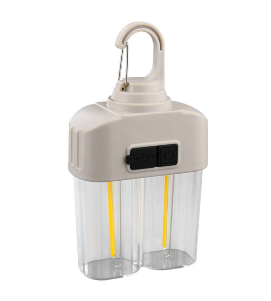 Ліхтар-лампа кемпінговий HK-158 LED-4 акумуляторний з підвісним гачком 2W Type-C White, фото 1