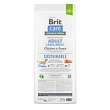 Сухий корм Brit Care Dog Sustainable Adult Large Breed для собак великих порід з куркою та комахами 12 кг, фото 4