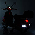 Дитячий електромотоцикл скутер Vespa (червоний колір), фото 10