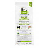 Сухий корм Brit Care Dog Sustainable Adult Medium Breed для собак середніх порід з куркою та комахами 12 кг, фото 4