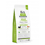 Сухий корм Brit Care Dog Sustainable Adult Medium Breed для собак середніх порід з куркою та комахами 12 кг, фото 3