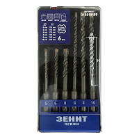 Набор буров Зеніт SDS-Plus 4 режущие кромки для перфоратора lamp