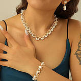 Ожерельє, браслет, сережки - набір прикрас, фото 3