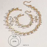 Ожерельє, браслет, сережки - набір прикрас, фото 2