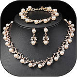 Ожерельє, браслет, сережки - набір прикрас, фото 5