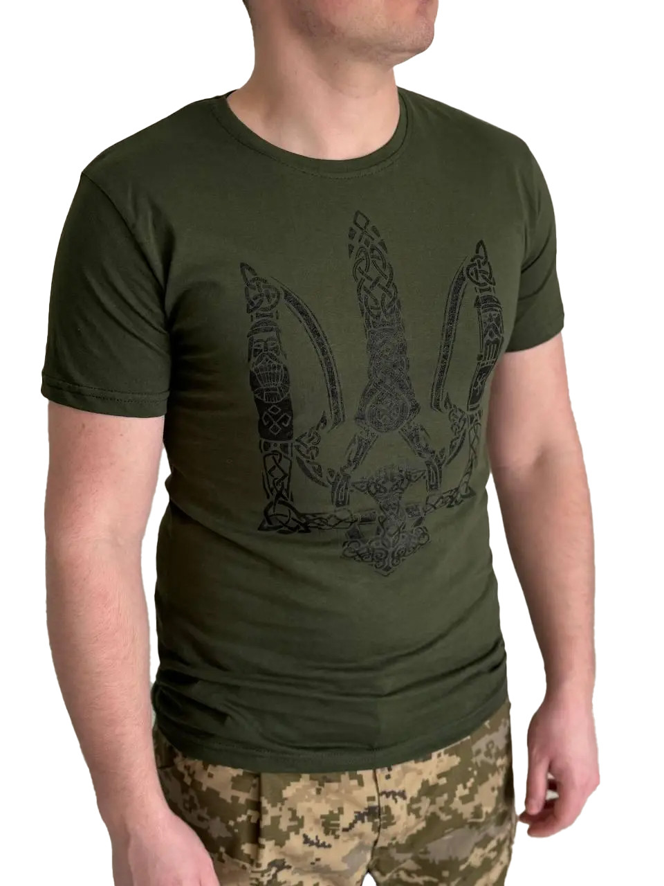 Футболка військова Молитва Олива, фото 1