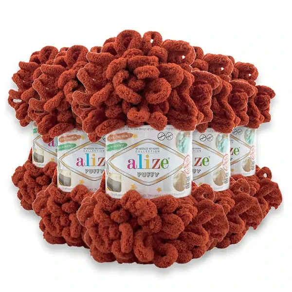 Puffy-36 Пряжа ALIZE PUFFY, 5шт, фото 1