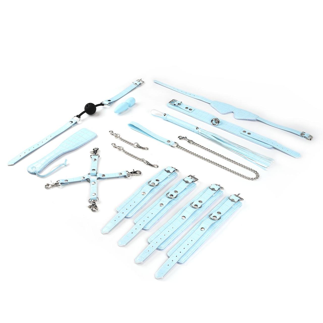 Набір БДСМ Liebe Seele Macaron 9pcs Bondage Kit-Mint 9 предметів