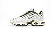 Жіночі кросівки Nike Air Max TN Plus White Khaki Білі Взуття Найк Аир Макс Плюс якісний текстиль демісезон, фото 4