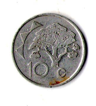 Намібія › Республіка Намібія 10 центів 1993 рік №3160