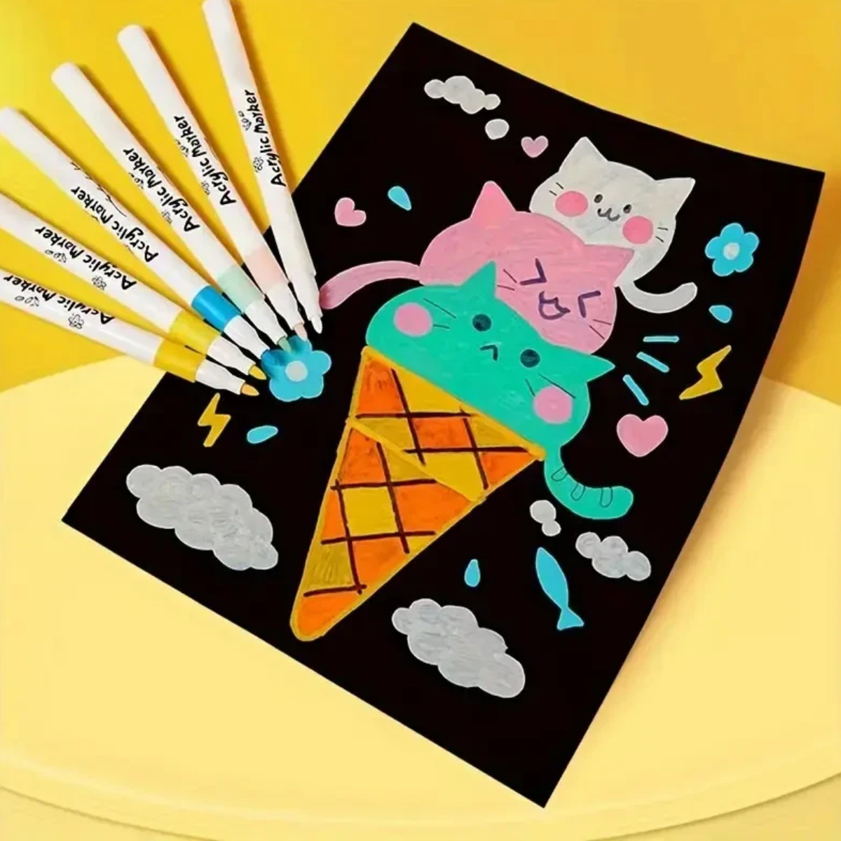 Набор акриловых маркеров Yulin Acrylic Marker 60 шт (Y-04-60)