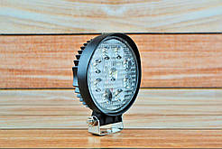 Світлодіодна LED-фара кругла робоча 27W/60° 27 Вт, (3 Вт*9ламп) Широкий промінь