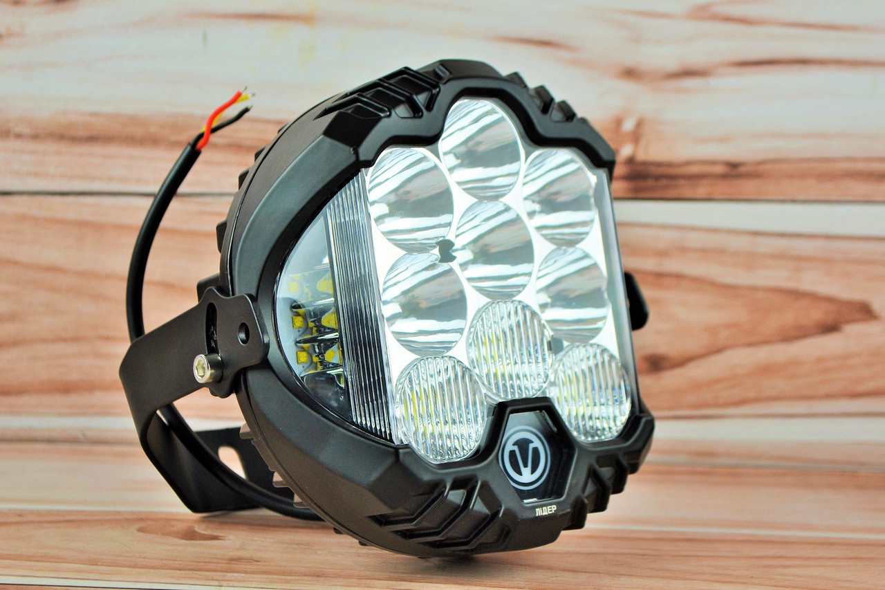 Фара LED Кругла 63W 6000K Комбіноване світло (Ø12 см * 5 см)