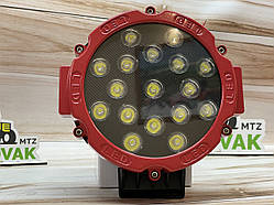 Світлодіодна LED-фара 51 Вт (світлодіоди 3W x17шт) (червоний корпус)