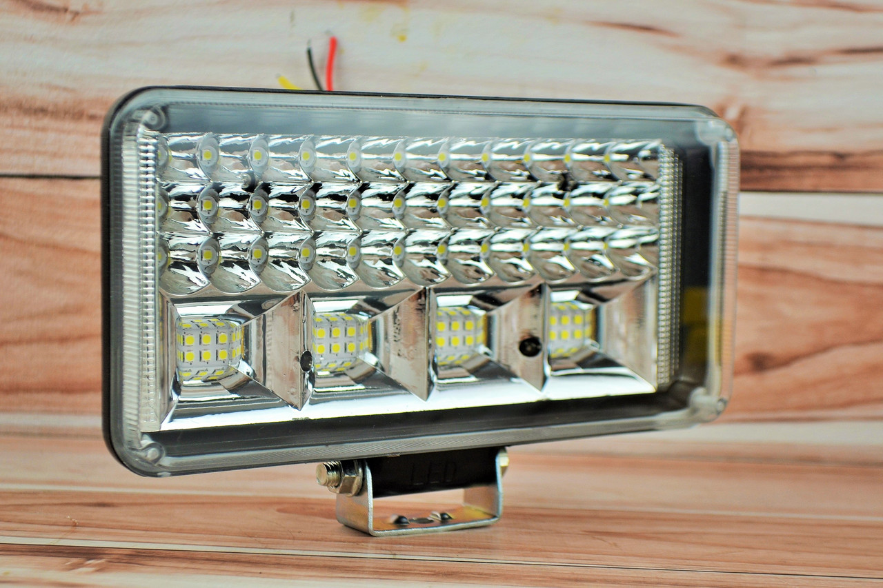Фара LED прямокутна 171W 6000K (57 діодів) (ближній + дальній)
