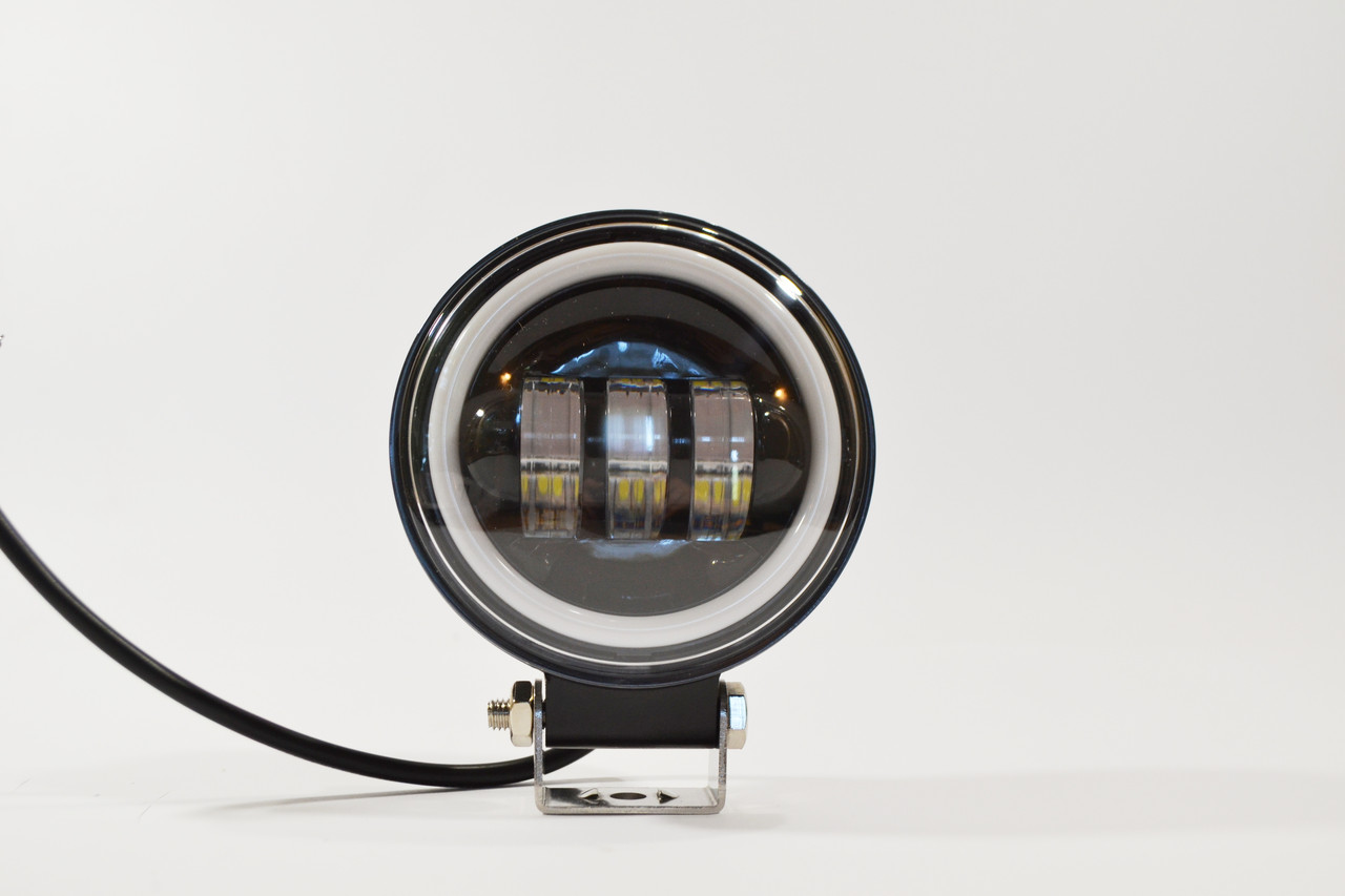 Додаткова світлодіодна LED-фара 45 Вт Кругла (Ангельська Глаз) Чіткий світловий тіневий кордоном