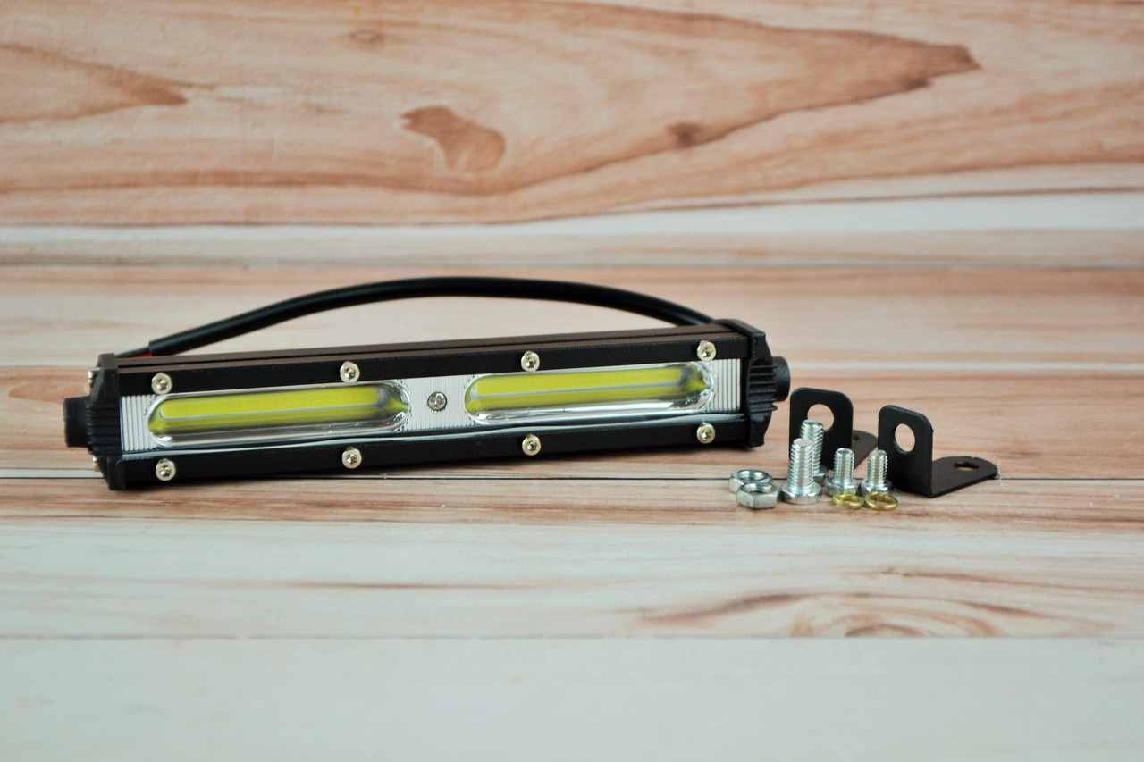 Фара LED прямокутна 20W (плоска) (2 діоди) (chip COB-D1) (2 діоди) (18.5 см х 5 см х 3 см)