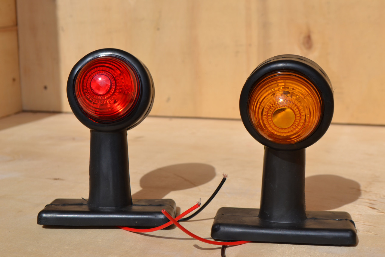 Габарит LED 12V заносу причепа Права сторона та ліва 12вольт (РОЖКИ)(100*55*113)