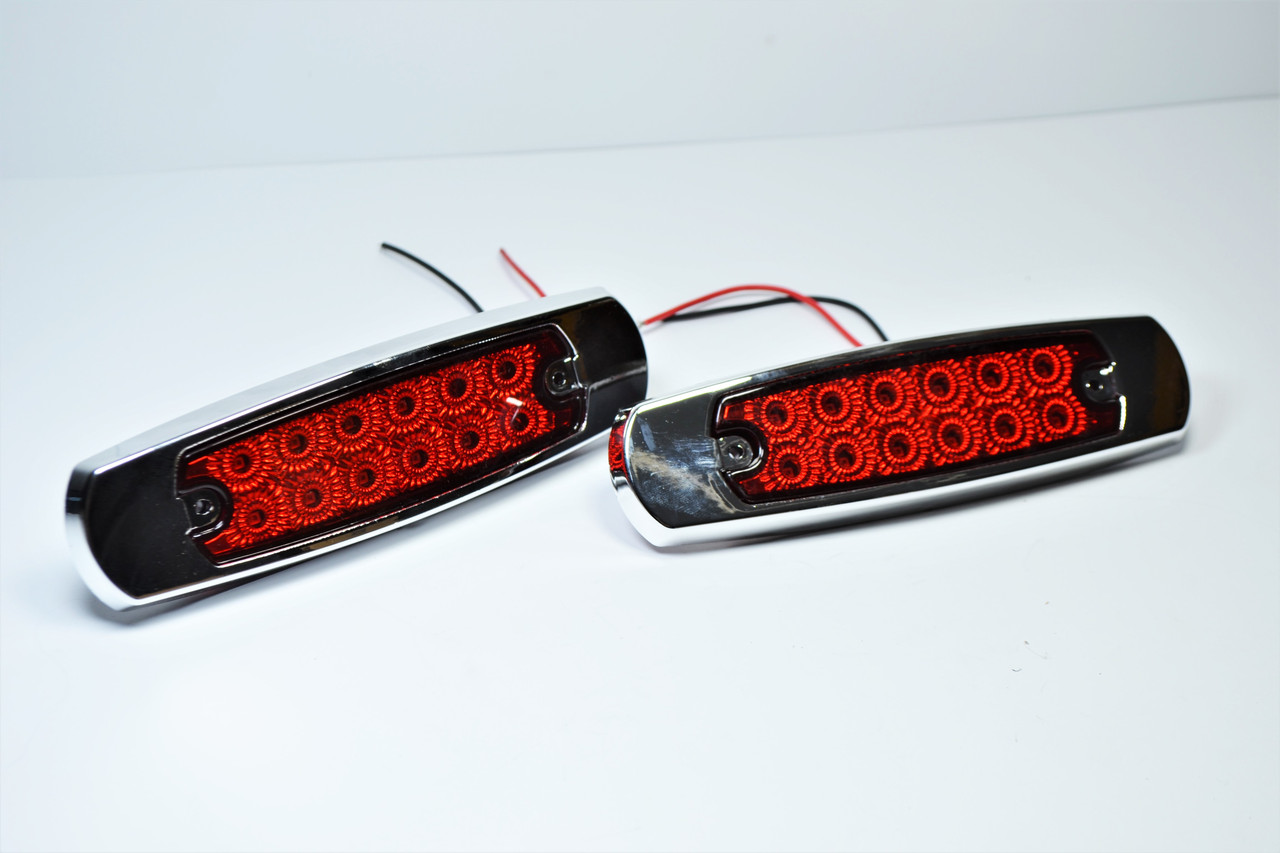 Габарит LED NTK червоний 12-діодний 24вольт (2шт)