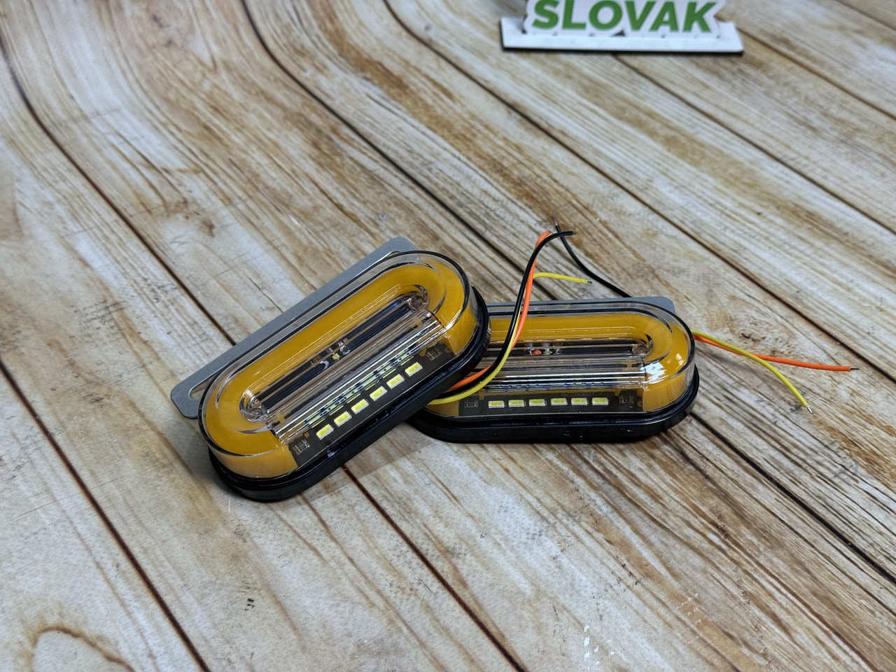 Габаритний ліхтар MOVING SIDE LAMP MINI 12-24V жовтий (1 шт.)