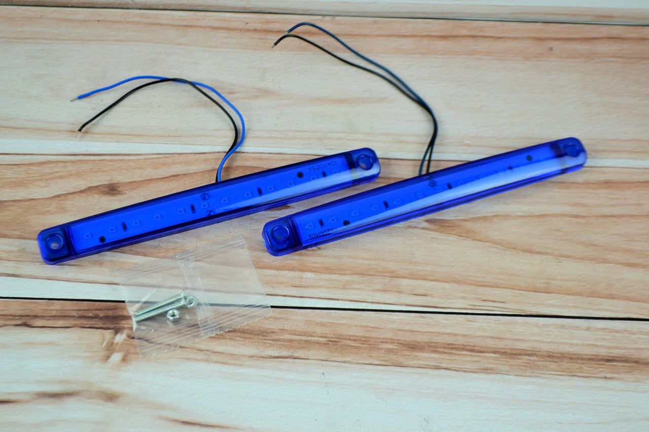 Габарит LED (NTK) 24v 12-діодний синій (17 см)