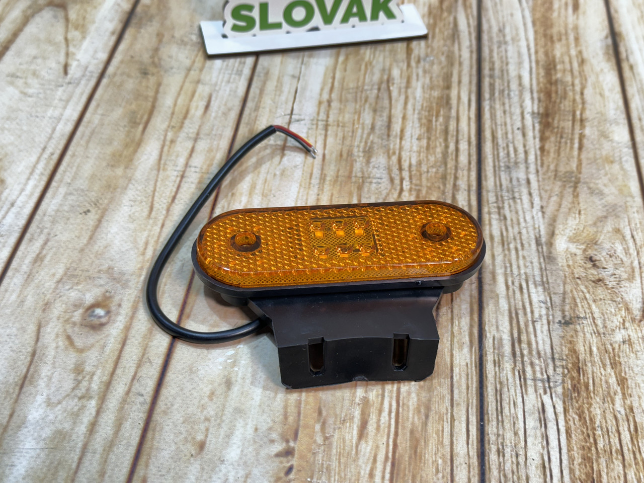 Габаритний LED-ліхтар жовтий 12-24в (Прогумований)