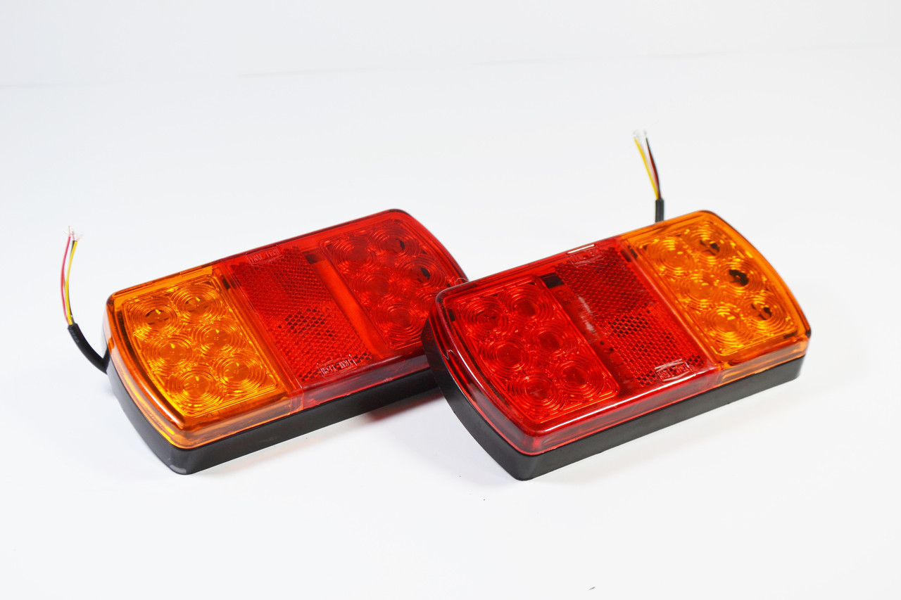 Фонарь задний LED 12світлодіодів (12v 150мм х 80мм х 22мм) (1017)