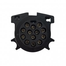 Розетка Fristom 13 PIN 12V пластикова з гумовим ущільнювачем (13контактів)