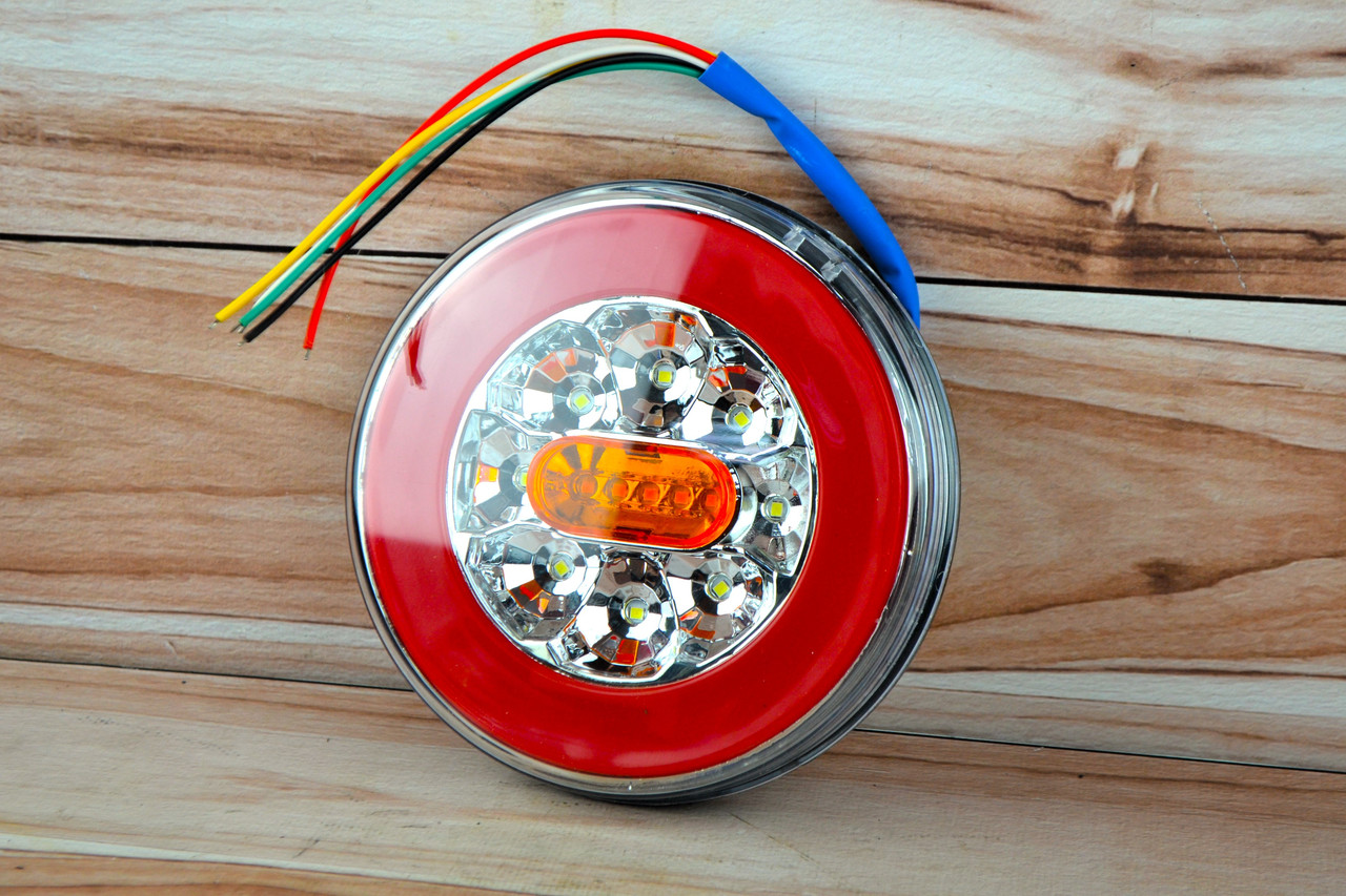 Ліхтар задній круглий зі смугою LED 12V-24V