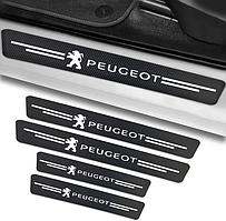 Захисна плівка Peugeot 5D з вуглецевого волокна самоклейна 4 шт., 2х (60х7 см) 2х (40х7 см)