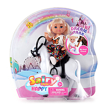 Лялька типу Барбі малятко на поні DEFA 8410, 3 види Білий