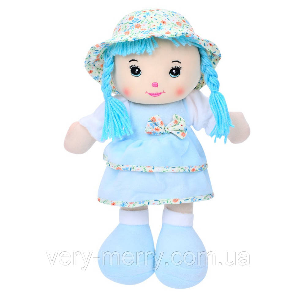 Дитяча іграшкова Лялька F23714 м'яконабивна 33 см Синій, фото 1