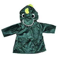 Халатик для ляльки "Динозаврик" M 6049 UA(Green) для ляльки 43-46 см