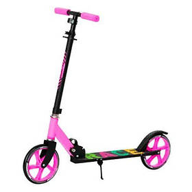 Самокат алюмінієвий PU 200мм 34,5*12см 3,75кг (рожевий) [tsi259650-TSI]