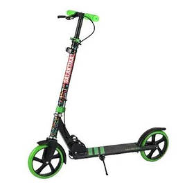Самокат алюмінієвий, двохколісний (зелений) [tsi259666-TSI]