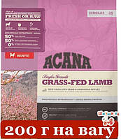 Acana Grass Fed Lamb 200г гіпоалергенний корм для собак із ягням і яблуком